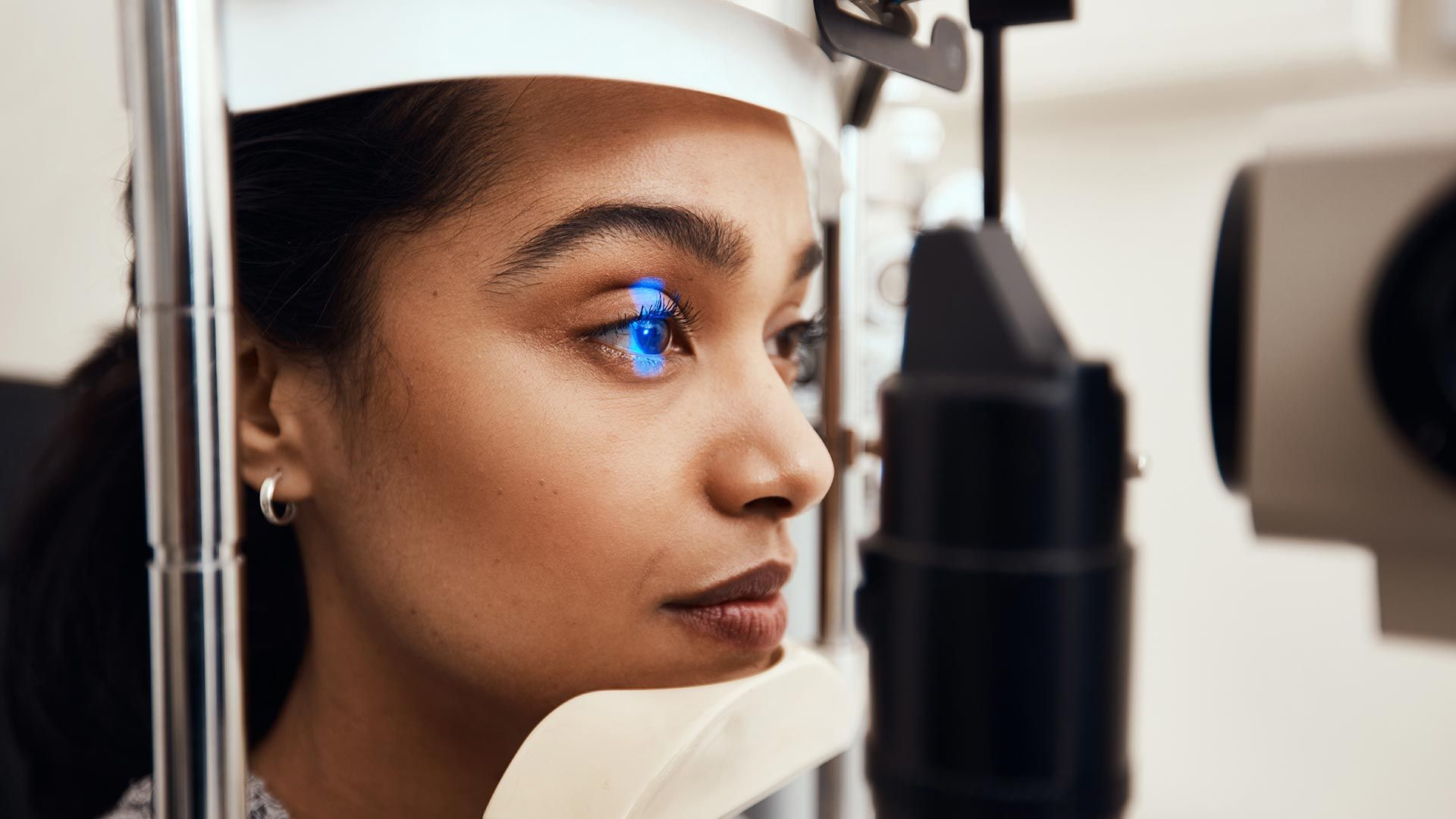 person getting an eye exam