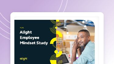 2025 Alight Employee Mindset Study report cover