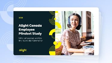 2026 Alight Canada Employee Mindset Study report cover