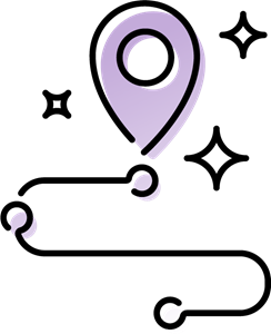 drawing of a path