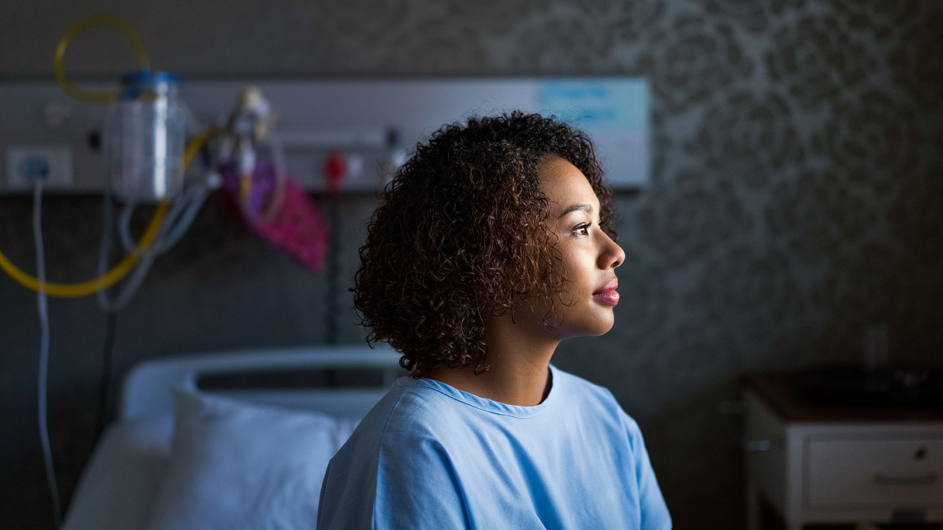 person admitted to hospital